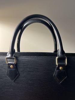 Louis Vuitton Epi Sac Plat Hand Bag Noir Black Unisex for Sale in