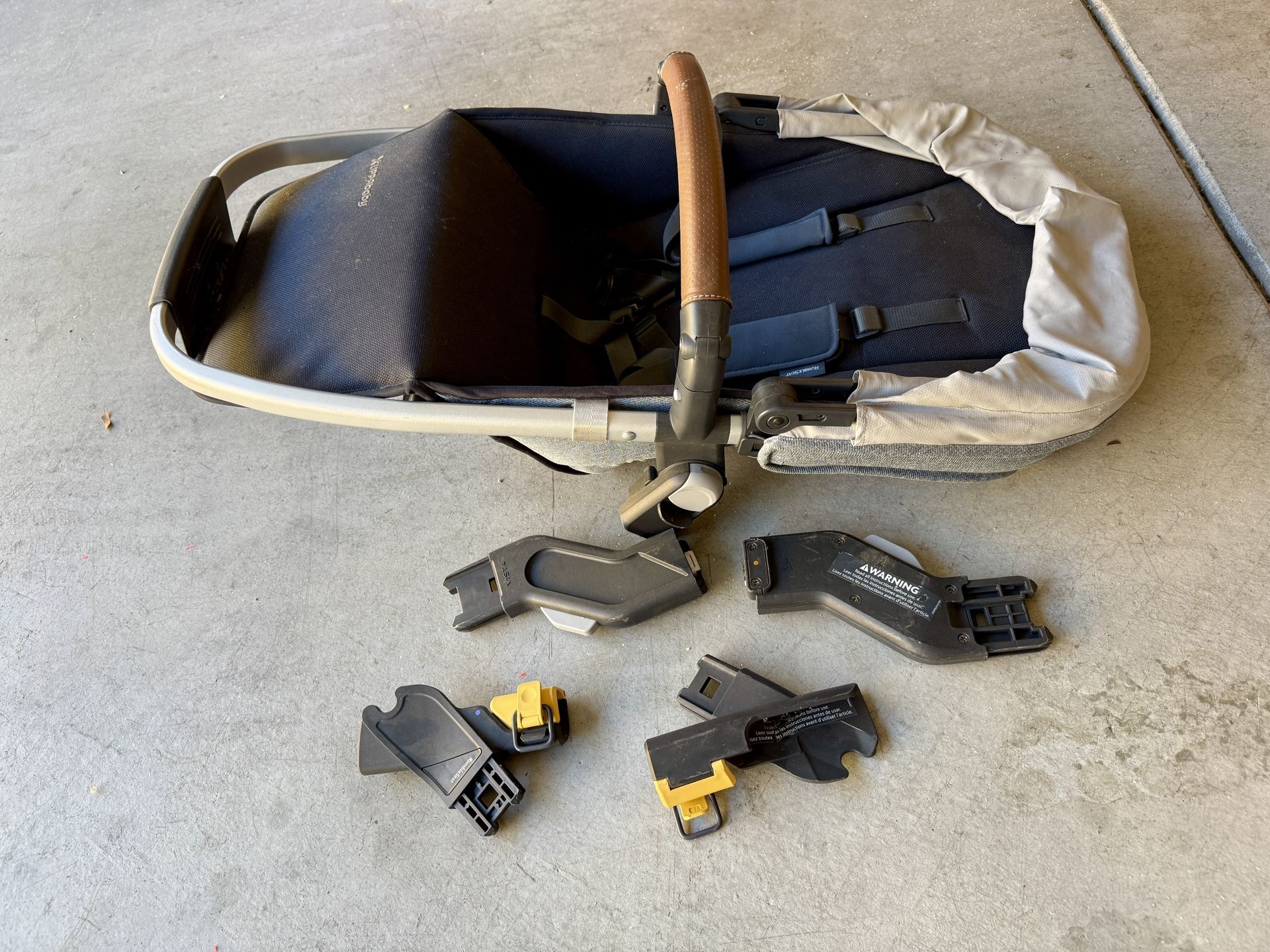 Uppa Baby Rumble Seat with Attachment , Blue Melange