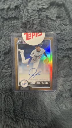 Roki Sasaki auto topps future