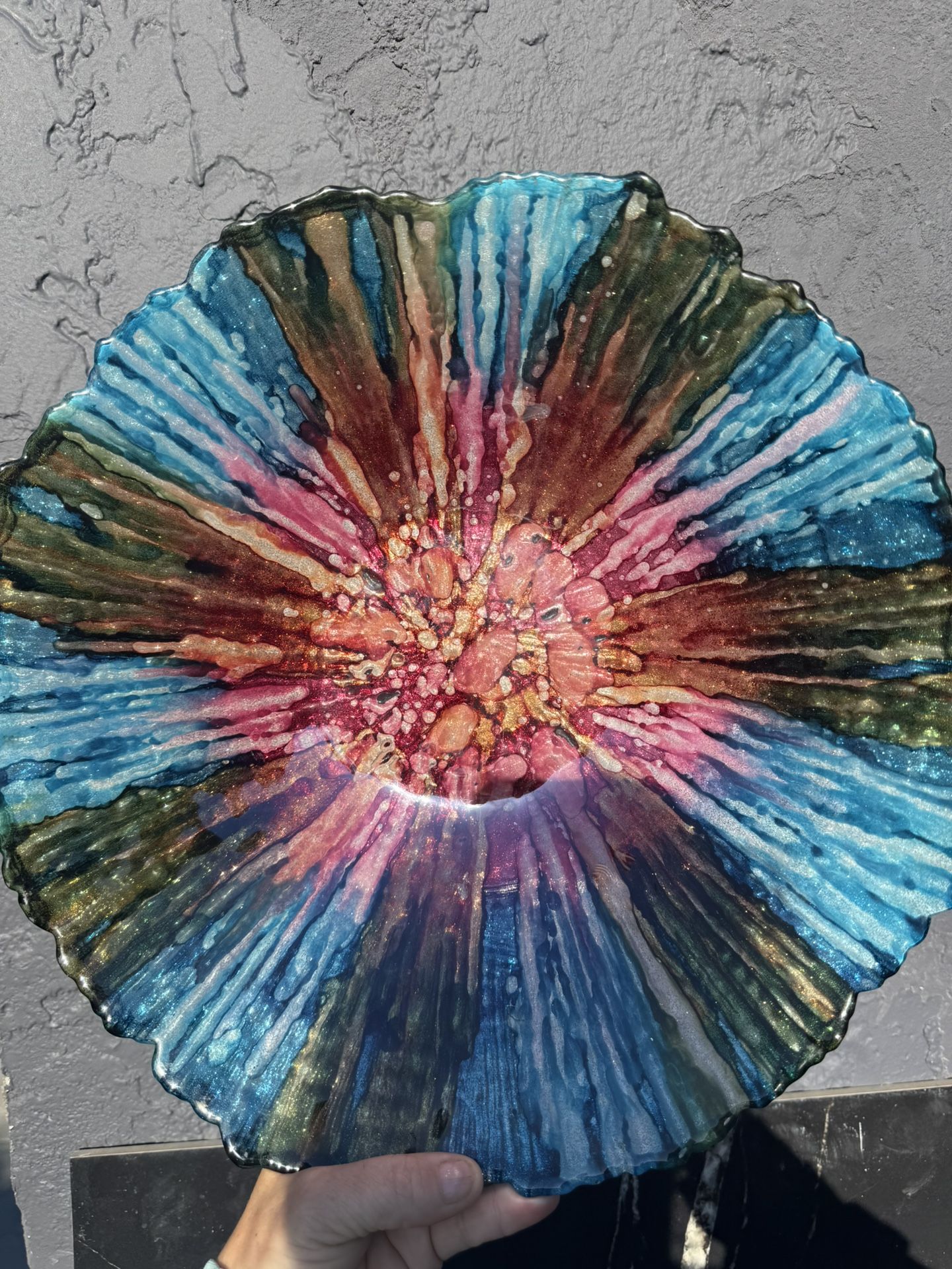 Charger Plate multi Colored