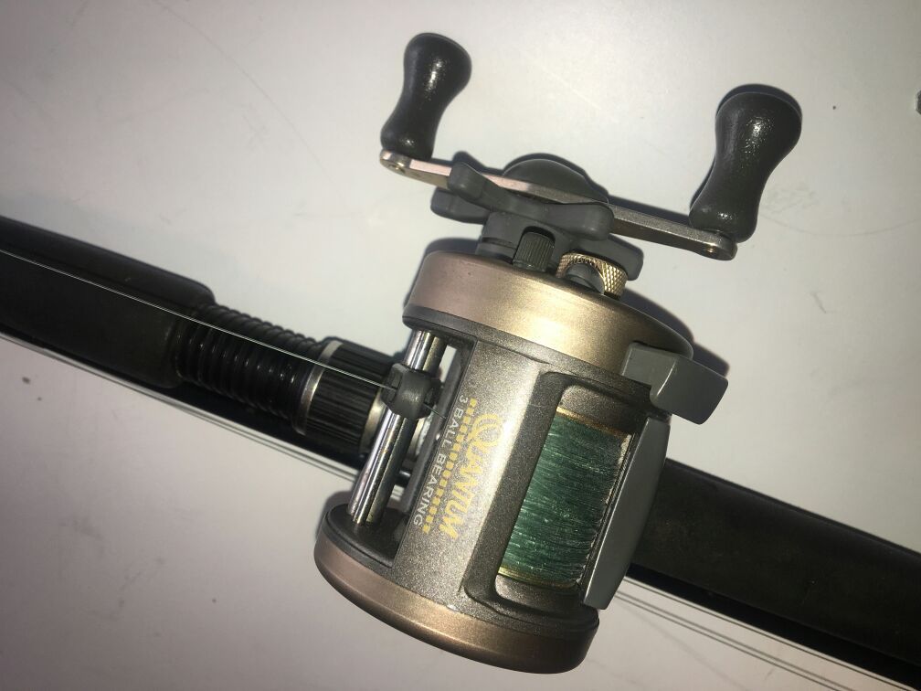 ZEBCO Quantum iron lr3w bait casting reel fitted with WA Grigg Custom made  CA-853C Casting rod. 8.3 Med, 6-15lbs. Lure weight 3/8-11/2oz. for Sale in  Tacoma, WA - OfferUp