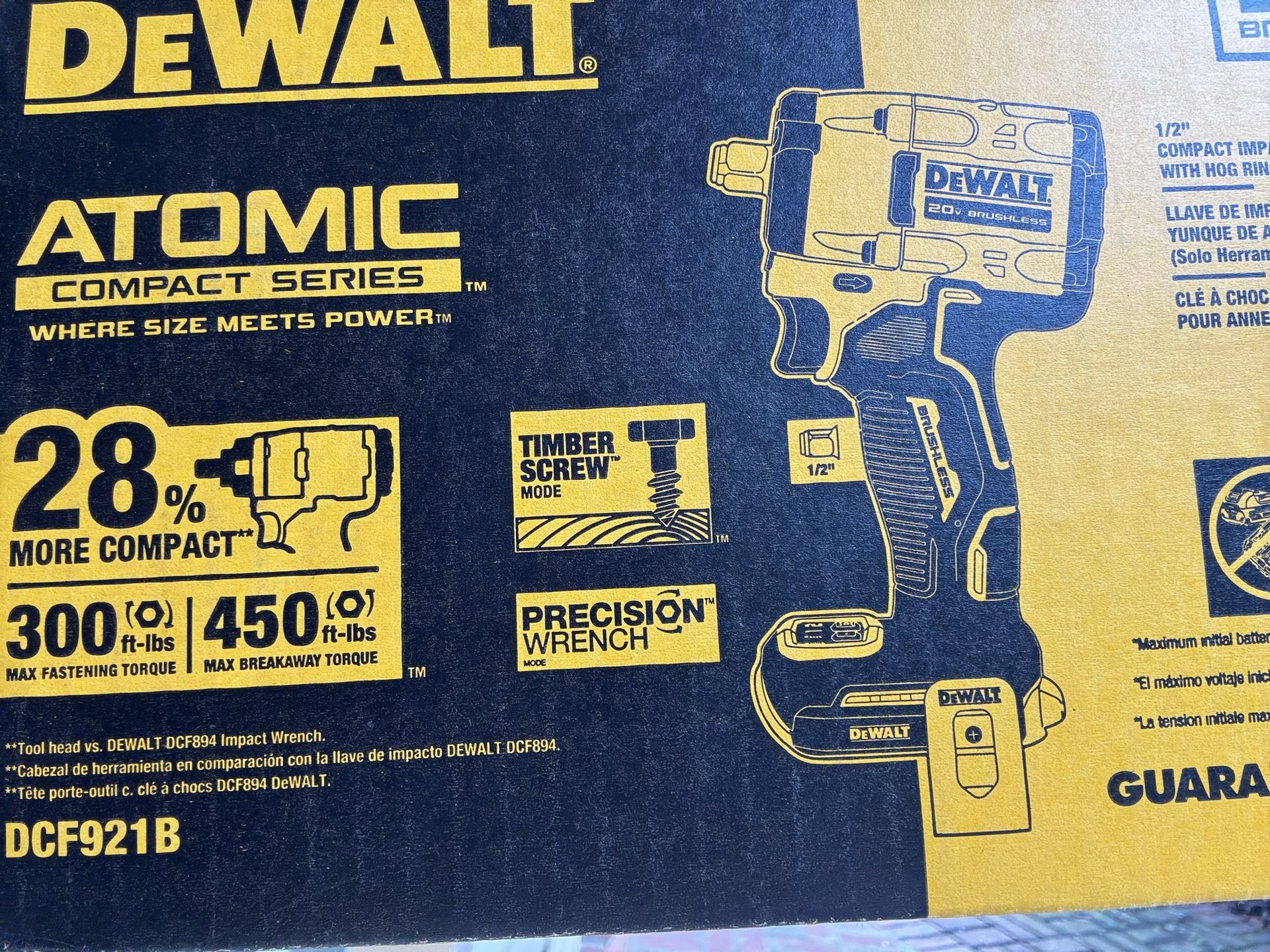 Dewalt Atomic Wrench 1/2
