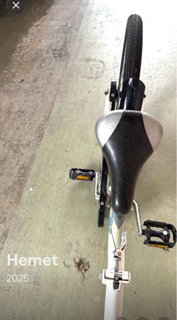 Used Bicycle with Black Saddle and Pedals