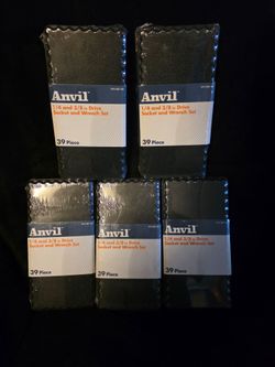 Anvil 39-Piece Socket and Wrench Set x5