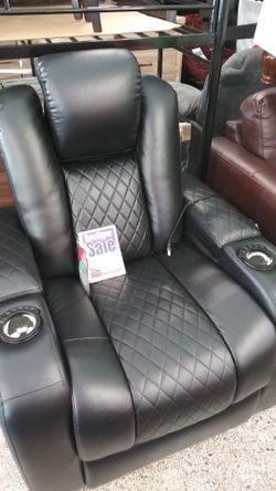Recliner sofa Black