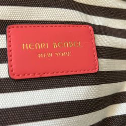 Henri Bendel New York Canvas Magazine Tote Centennial Stripe NWOT