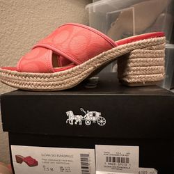 Coach Sloan Signature Espadrille  (US Sz 7.5B)