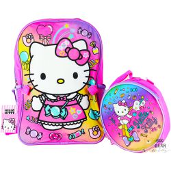 Hello Kitty Backpack With Lunch Box 