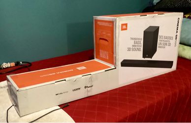 JBL Cinema SB595 3.1.2 Dolby Atmos Soundbar w/ Wireless Subwoofer - Powerful Home Theater
