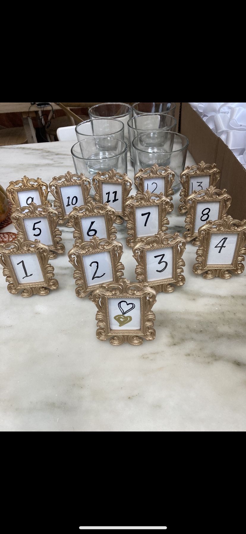 Picture Frames Table Numbers
