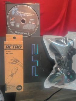 Sony PlayStation 2 Console Bundle with Game and Controller