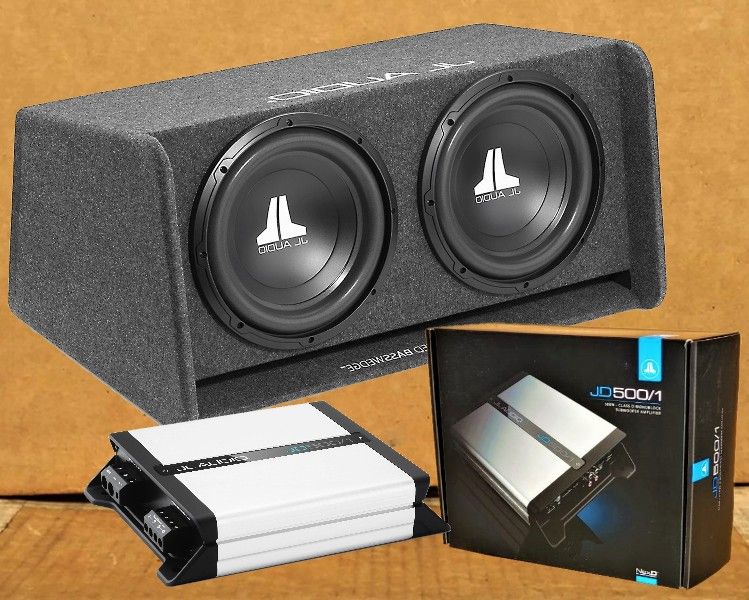 JL Audio W0v3 Series Dual 12 Ported Subwoofer Enclosure 1200 Watts