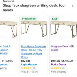 Four Hands Writing Desk 250 