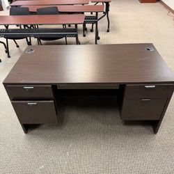 Desk With Locking Drawers 
