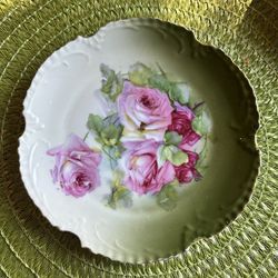 Beautiful Floral Vintage Dish