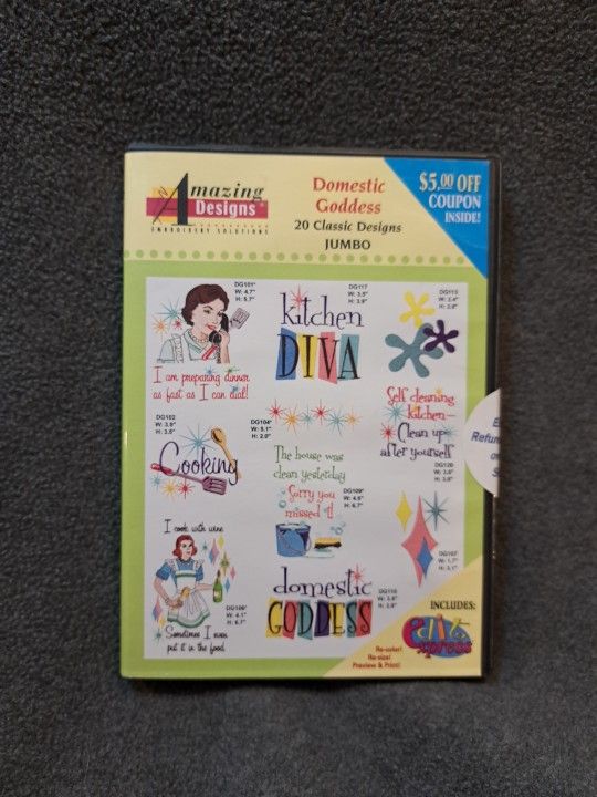 Amazing Designs Embroidery CD - Domestic Goddess