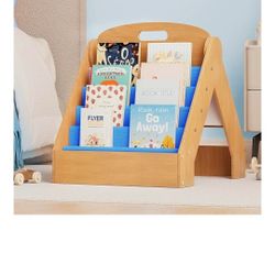 Kids Bookshelf 2-in-1 Design Book Organizer and Easel for Kids