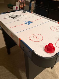 Air Hockey Table with Paddles and Puck
