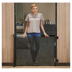 Retractable Baby Pet Gate For Stairs – 33” Height, Expands Up To 55” Width