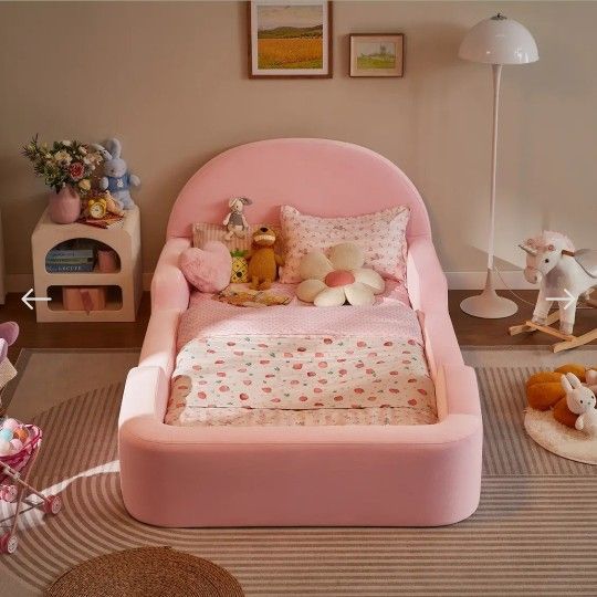 Little Lifely Montessori TWIN Bed ♡Cotton Candy Pink♡ NEW In Box! OEKO-TEX®