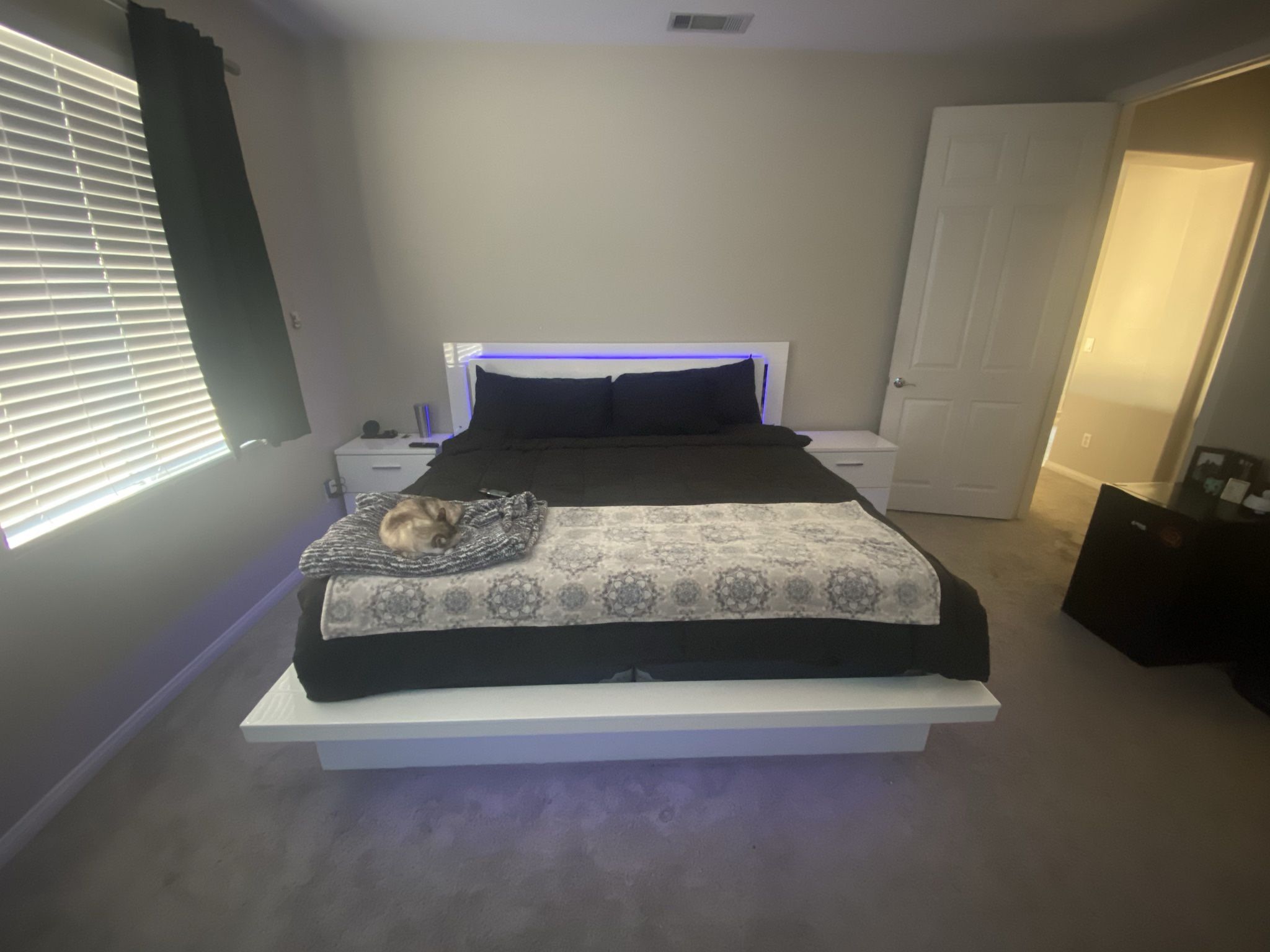 Bed Frame / Mattress / And 2 Side Tables 