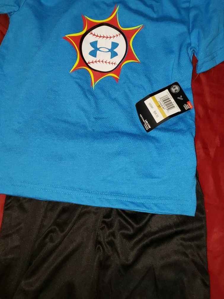 Boys Size 3T Under Armour NWT Set