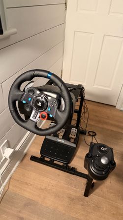 Logitech G29+shifter Simulator Wheel with stand