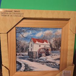 Vintage TileWall/Trivet 8"×8"-$13.00