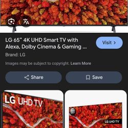75  LG TV Like New