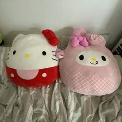 Jumbo Giant Sanrio Hello Kitty My Melody Plushie Lot  W/ Tag