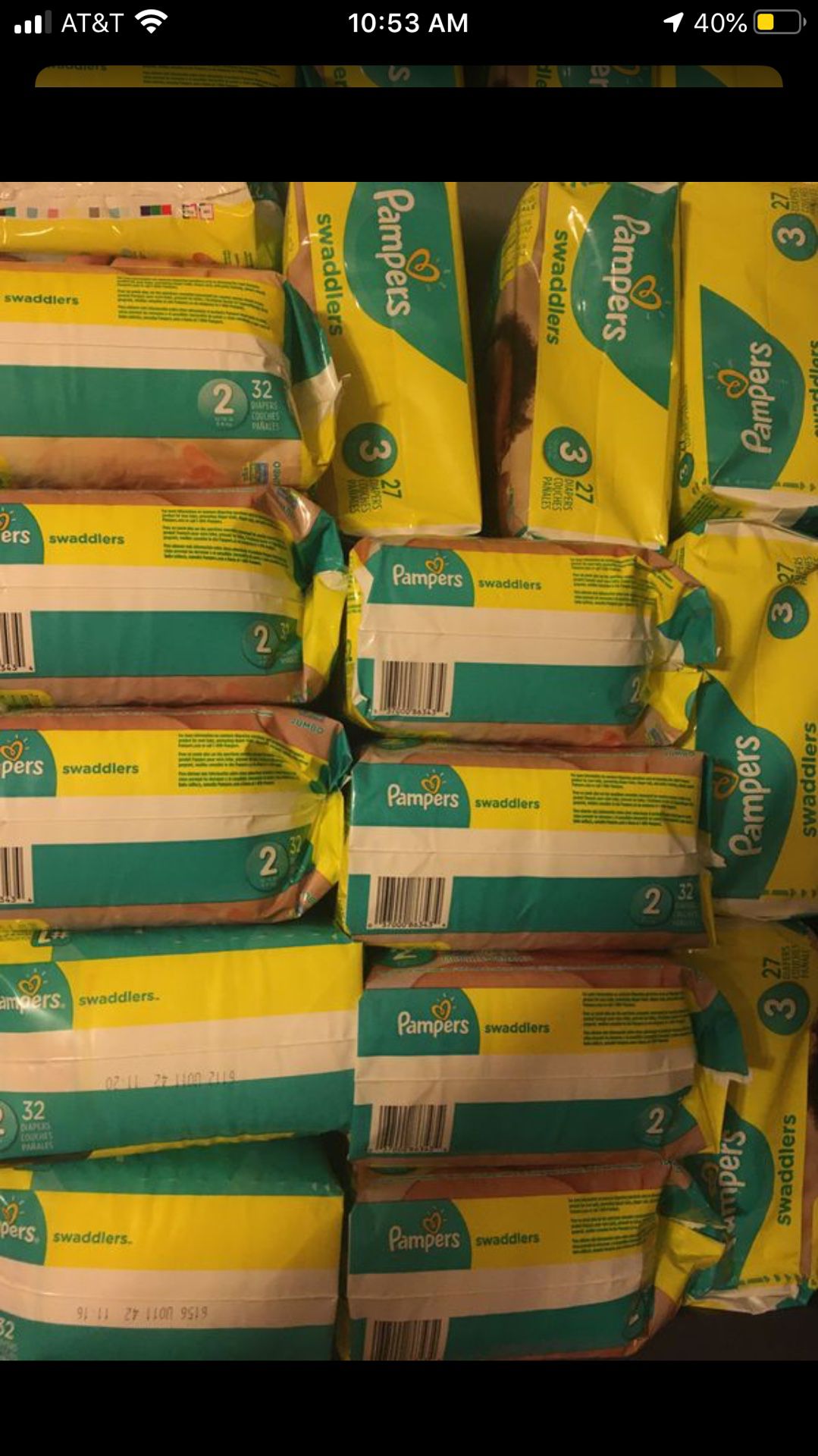 Pampers & Huggies diapers mix n match 18pks/$100