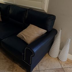 Black Leather Couch