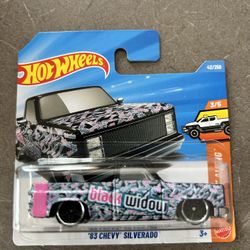 Hot Wheels Black Widow Short Card