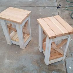 Farmhouse Style End Tables