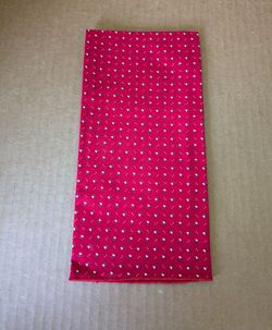 Napkin Cloth Red Floral Print with White Flowers