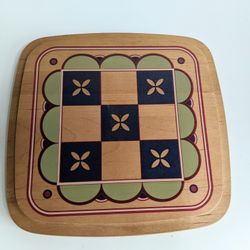 Longaberger Father’s Day Duo Tic Tac Toe / Peg Game Lid