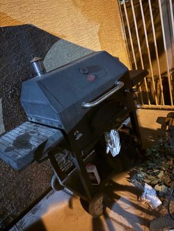 Char-Griller Charcoal Grill with Side Shelf