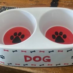 Dual Dog Bowl