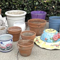 Garden and Flower Pots, $1 to $5