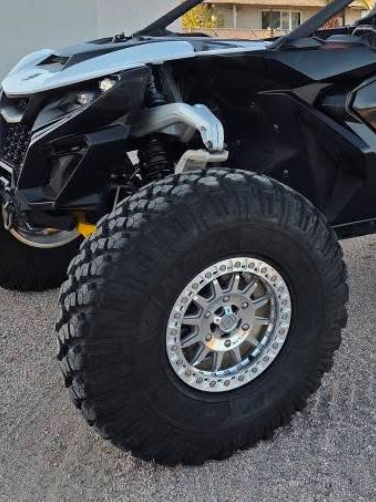 On Sale. Valor 15x7 6x5.5 Beadlock Machine Wheels & 33x9.5-R15 Tires For: CAN-AM Maverick R XRS UTV SXS (We Finance)