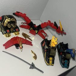 1994 Mighty Morphin Power Rangers Thunder Megazord (Assault Team/Red Dragonzord)
