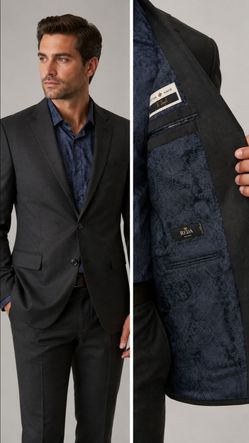 Custom Made Joseph Abound Coat Paisley Intetior Lining & Imported Fabric
