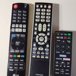 LG/Toshiba/Sony  And Amazon Remote Control$15 Cash  