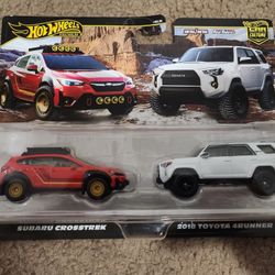 Hot Wheels Toyota 4runner Subaru Crosstrek 2 Pack 