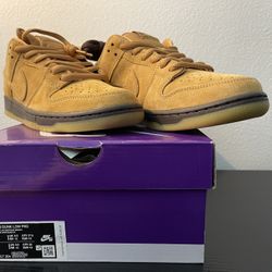 Nike SB Dunk Low Pro Wheat Mocha BQ6817 204 Size 9.5