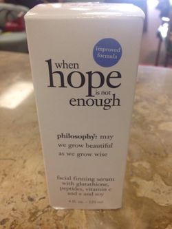 Philosophy When Hope is not Enough Serum