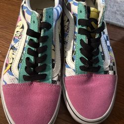 Women’s Mickey And Minnie Disney Vans Like New 