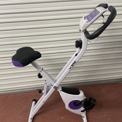 Xspec Foldable Stationary Upright Exercise Workout Indoor Cycling Bike