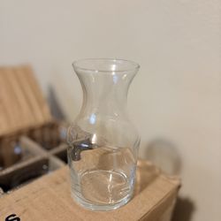 Wine Carafes used for Bud Vases for Wedding