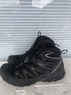 SALOMON X Ultra GTX GoreTex Hiking Trail Men’s Black/Gray Boots Size 10.5